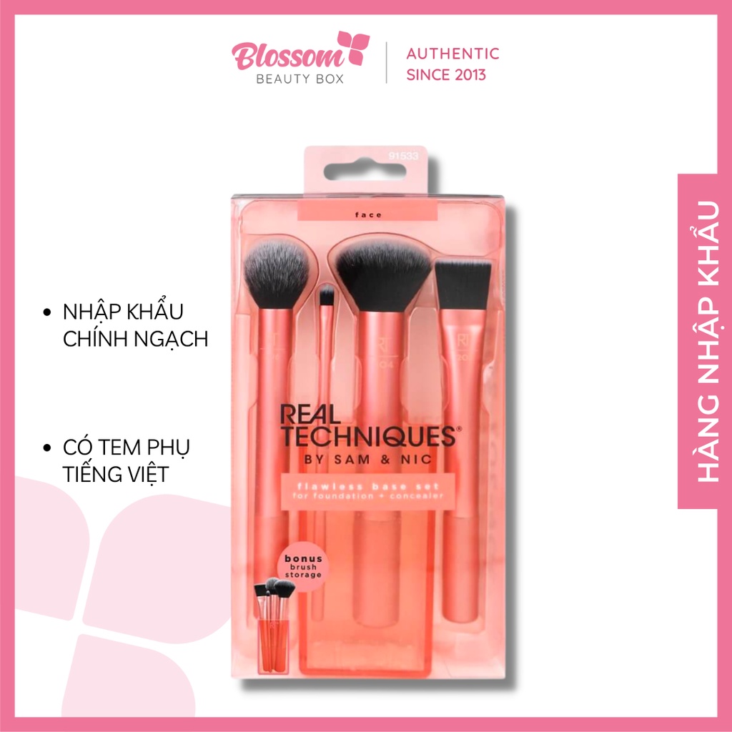 [TÁCH LẺ] Cọ / Mút real techniques bộ cơ bản HÀNG NHẬP KHẨU