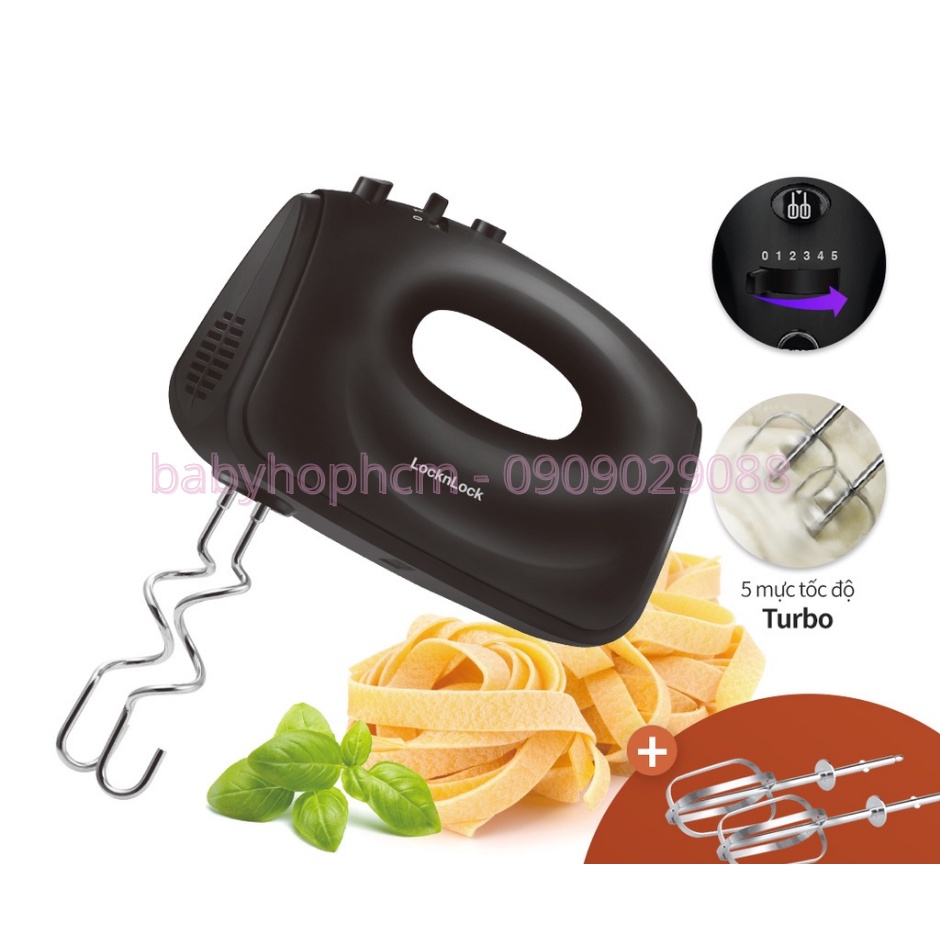 Máy Đánh Trứng Lock&amp;Lock Hand Mixer EJM501DGRY 250-300W