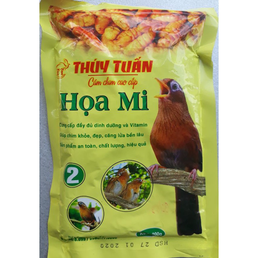 Cám chim họa mi Thúy Tuấn số 2 cao cấp chất lượng hiệu quả 200gram