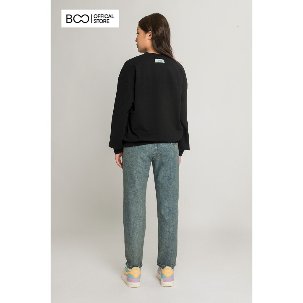 Áo Sweater nỉ không mũ nữ BOO oversized Form Rộng tay phồng in hình "Crush Nhắn Tin Xin Số Bạn Thân" Dành Cho GEN Z | BigBuy360 - bigbuy360.vn