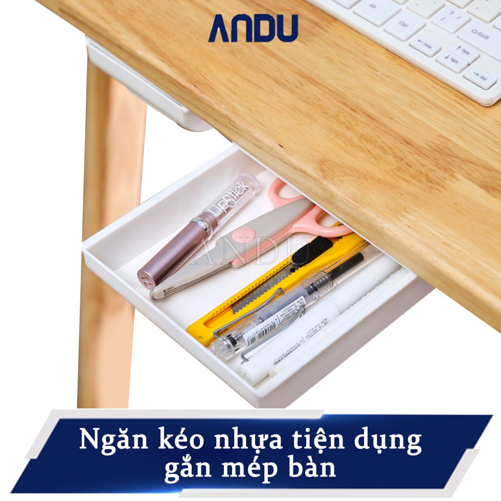 Ngăn Kéo Nhựa Gắn Dưới Bàn, Hộp Nhựa Gắn Bàn Thông Minh