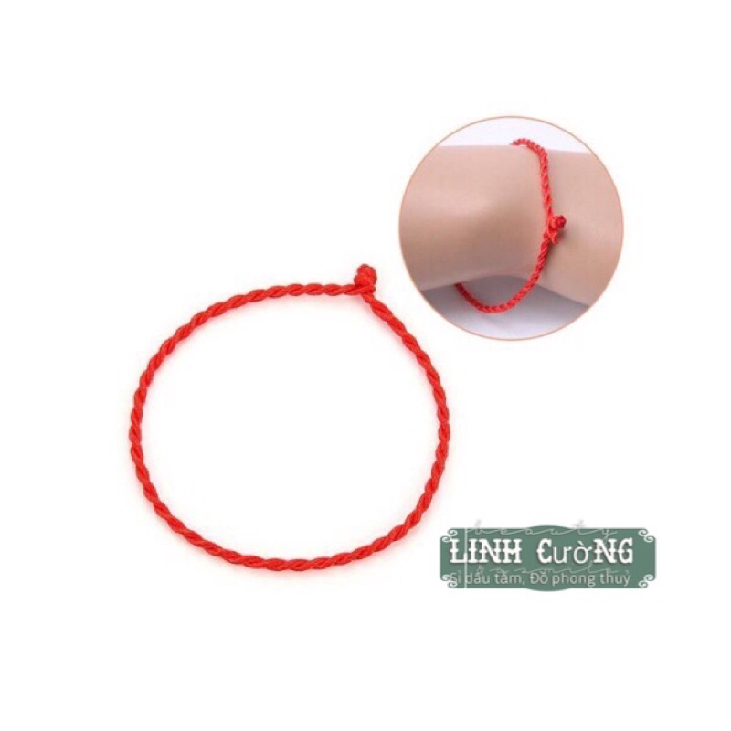 SỈ DÂY CHỈ ĐỎ XOẮN ĐEO TAY DÀI 19CM
