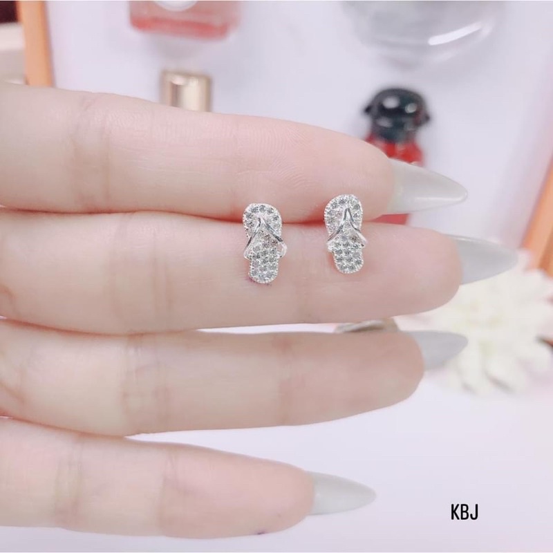 Bông tai nữ siêu xinh, chất liệu bạc ta. Sáng đẹp lung linh Mainomi Shop Bạc Xinh