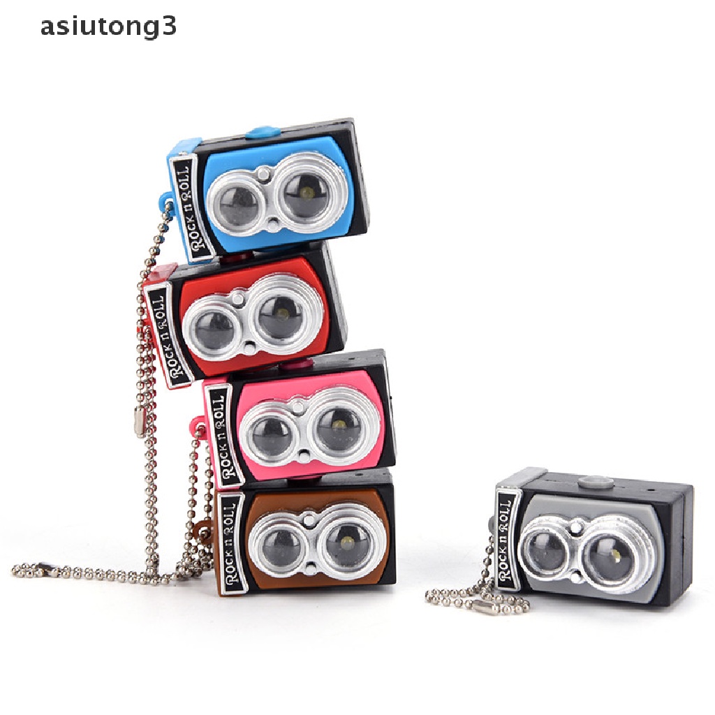 Móc khóa hình máy ảnh kỹ thuật số mini có đèn LED và âm thanh thời trang
 | BigBuy360 - bigbuy360.vn