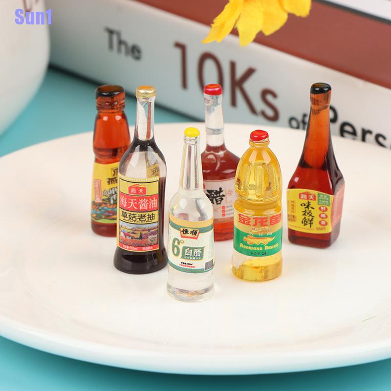 Bộ 6 Lọ Đựng Gia Vị Tỉ Lệ 1: 12 Dành Cho Búp Bê