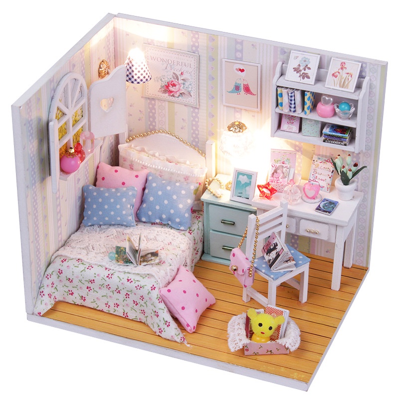 Nhà mô hình tự lắp ráp DIY - Căn phòng công chúa M011