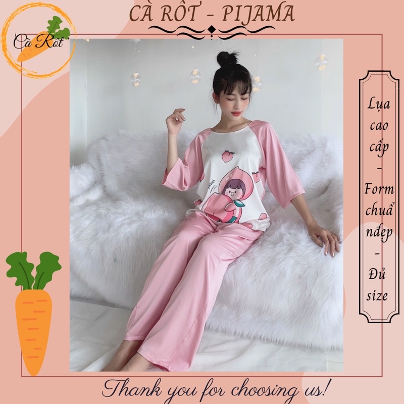 🌵 ĐỒ BỘ PIJAMA (FULLSIZE L-XL-2XL) MẶC NHÀ, SAU SINH LỤA LATIN CAO CẤP QUẦN DÀI TAY NGẮN 🌵