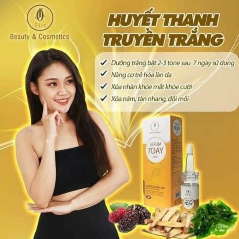 Serum HUYẾT_THANH_TRUYỀN_TRẮNG 7D_OLIC chính hãng 100%