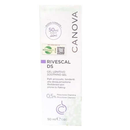 Gel hỗ trợ giảm nấm làm dịu da đầu, giảm tiết bã nhờn Canova Rivescal DS Gel 50ml