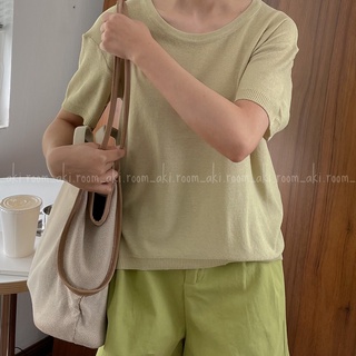 Áo len mongtoghi mỏng basic cổ tròn 960