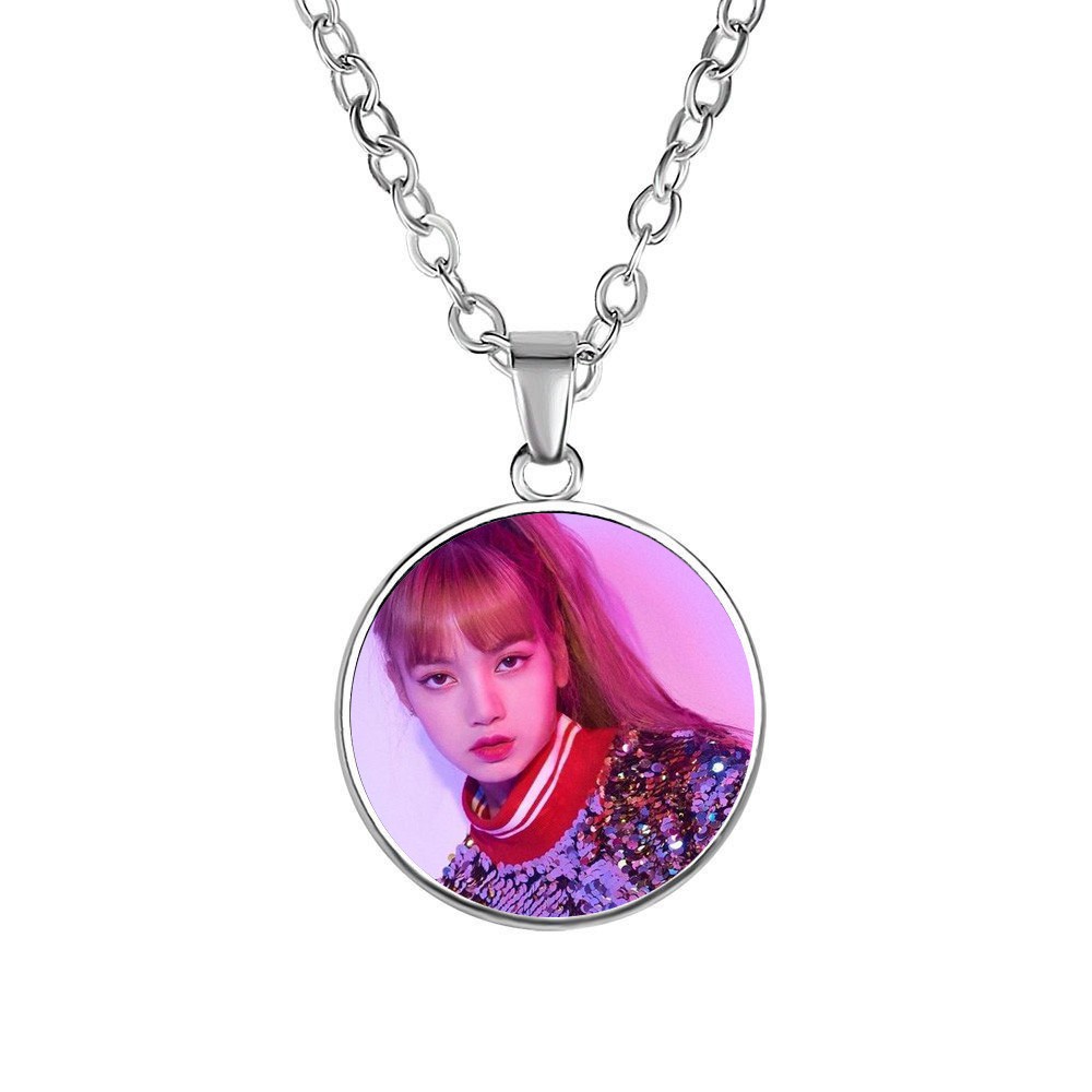 Vòng cổ in hình LISA ROSE JENNIE JISOO xinh xắn quà tặng độc đáo idol thần tượng kpop
