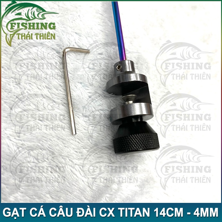 Gạt Cá Câu Đài CX Titan 14cm - 4mm Dùng Gắn Rọng, Thùng Chuyên Câu Tốc Độ Câu Giải Thi Đấu