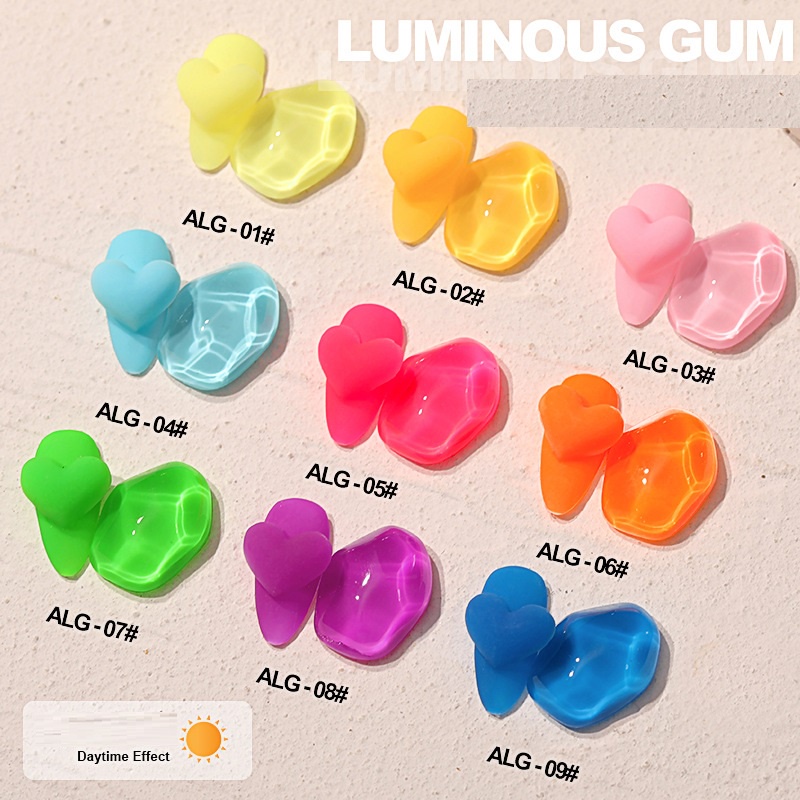 Sơn AS vỏ đỏ mã ALG Dạ Quang phát sáng ( Cam Kết Chính Hãng - làm khô sơn gel bằng máy hơ uvled )