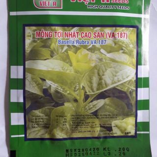 Hạt giống mồng tơi cao sản 20gram