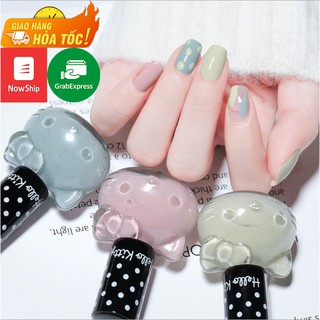 [Hàng chính hãng][Rẻ nhất][Giảm giá] Nước sơn tia UV khô siêu nhanh - Siêu đẹp - Nước sơn Hello Kitty mẫu 2021