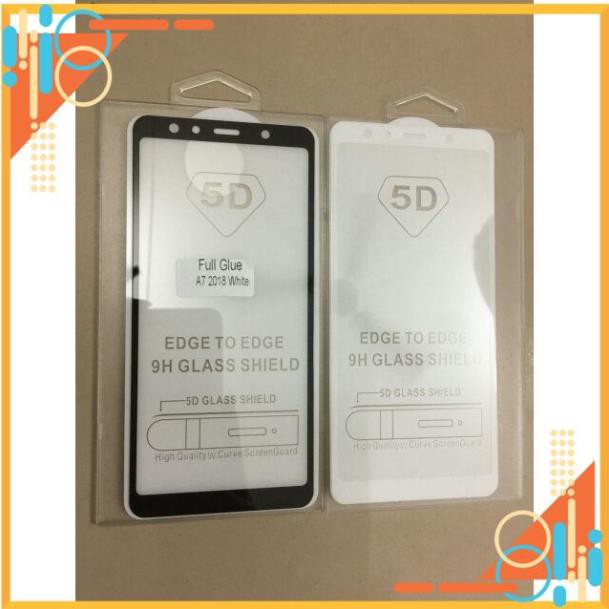Dán full 9D glue samsung A7 2018