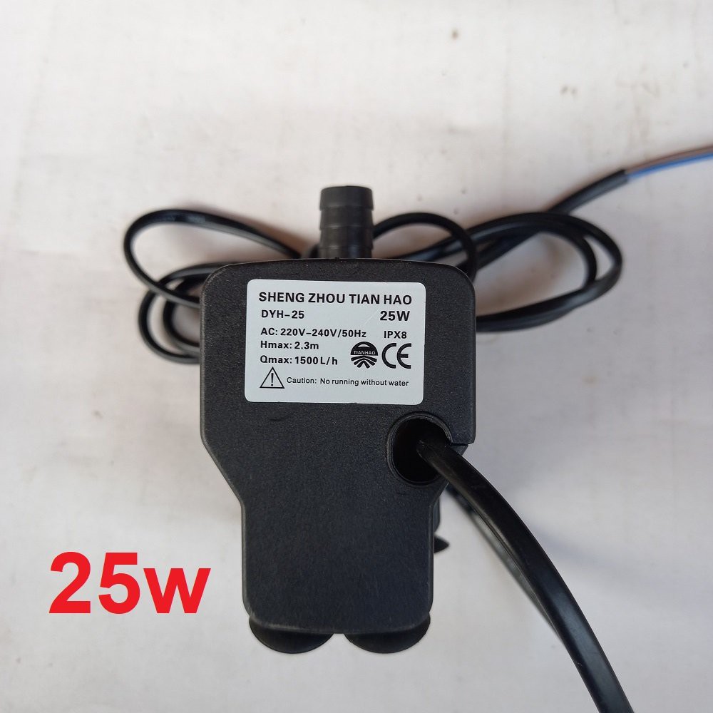 Bơm chìm mini 4W 8W 13w 16W 18W 25W - 220V quạt điều hoà hơi nước - bể cá thủy cảnh