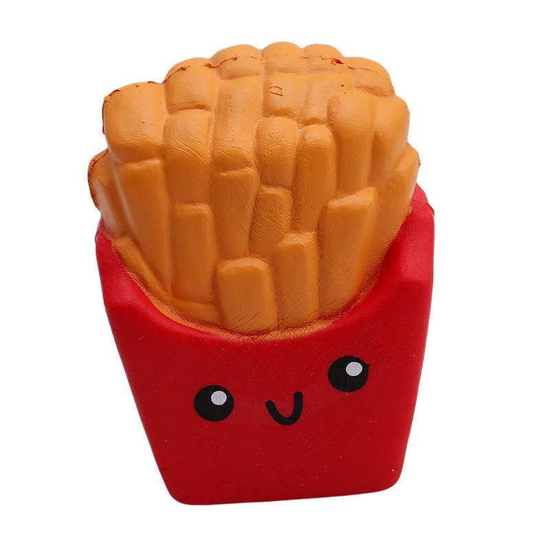 Đồ Chơi Bóp Tay Chất Liệu Pu Hình Bánh Hamburger Mèo Hamburg Kem Trà Sữa Có Ống Hút Giảm Căng Thẳng Cho Trẻ Em