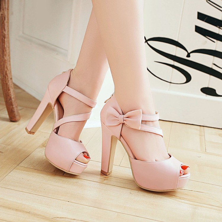 👠[SALE CÓ HẠN]Giày nơ cao gót - CG54