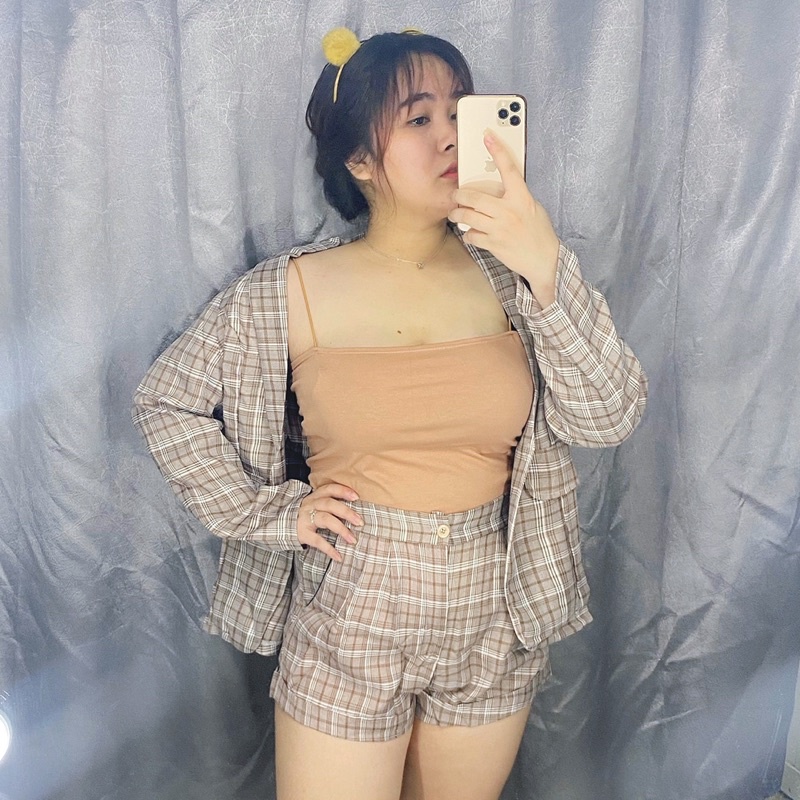 set vest quần ngắn 3 món bigsize