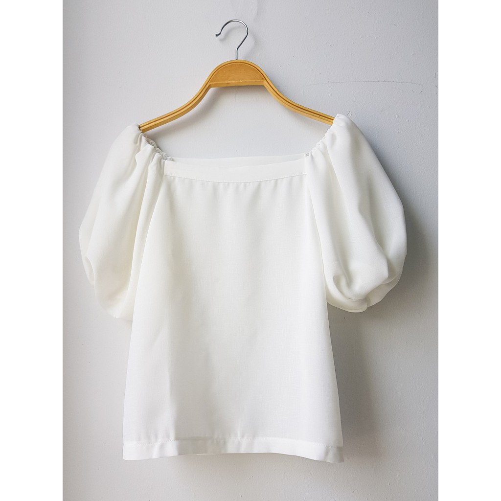 Áo thiết kế tay phồng Vintage nhẹ nhàng