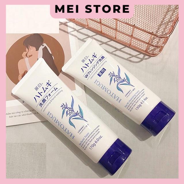 Sữa Rửa Mặt Ý Dĩ Hatomugi Dưỡng Ẩm, Trắng Da Moisturizing &amp; Facial Washing 170g