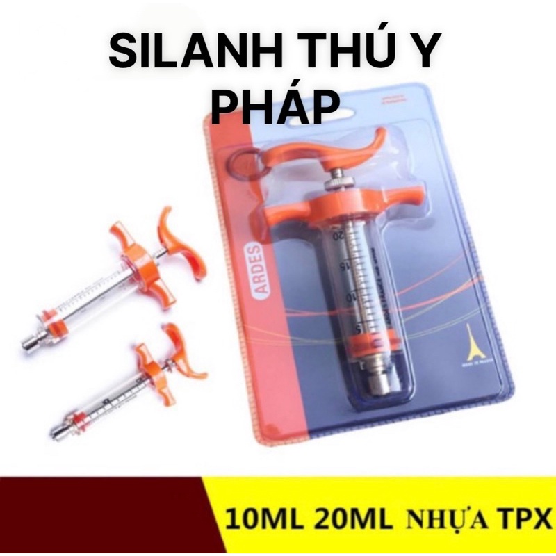 Xi lanh cho động vật nhập khẩu Pháp cao cấp - Bơm tiêm dung tích 10ml, 20ml - Hà Vân Store