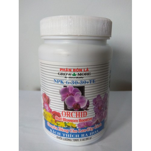 Phân bón lá GROW MORE NPK 6-30-30+TE ORCHID - chai 85 gram