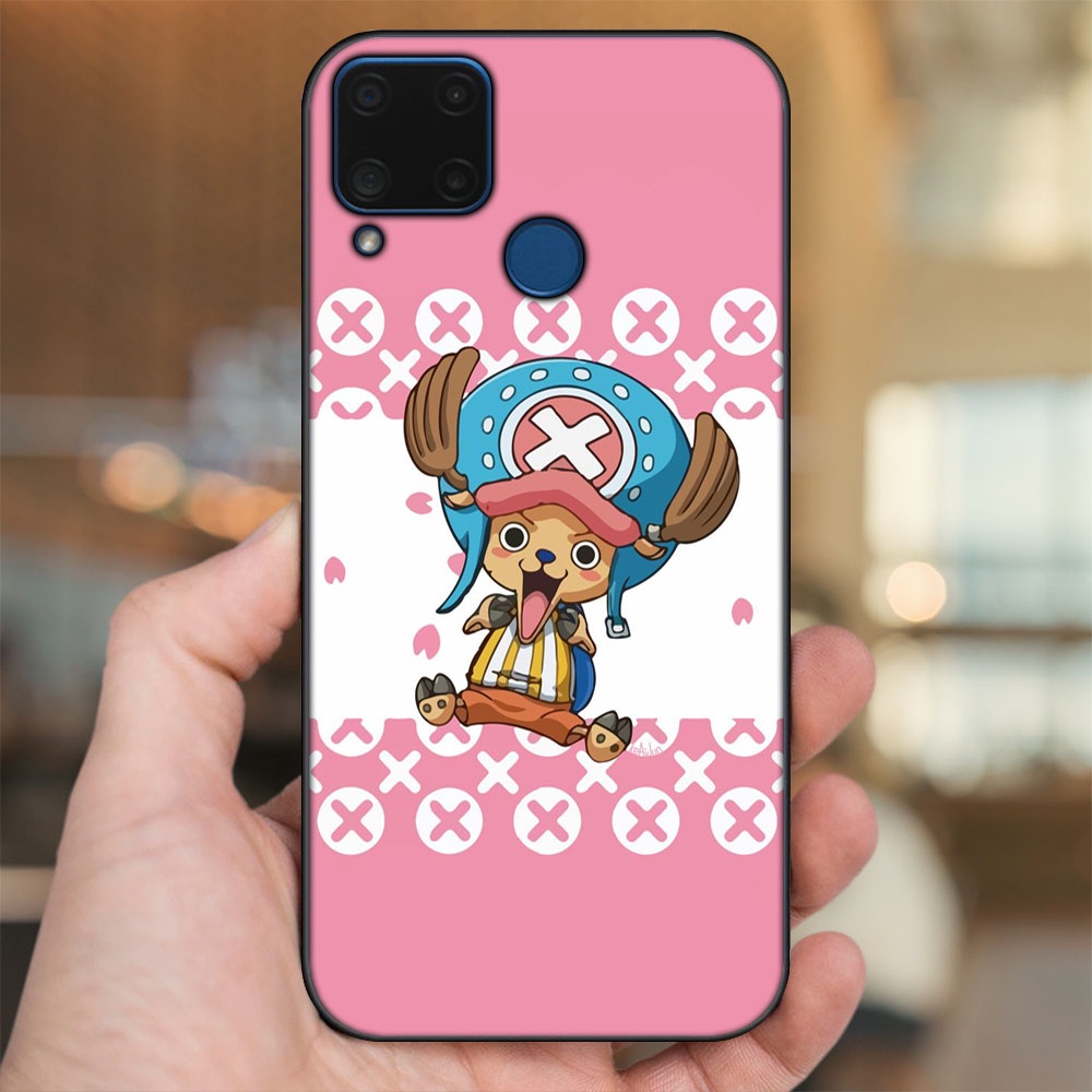 Ốp lưng Realme C15 viền đen in hình Chopper One Piece Đảo Hải Tặc