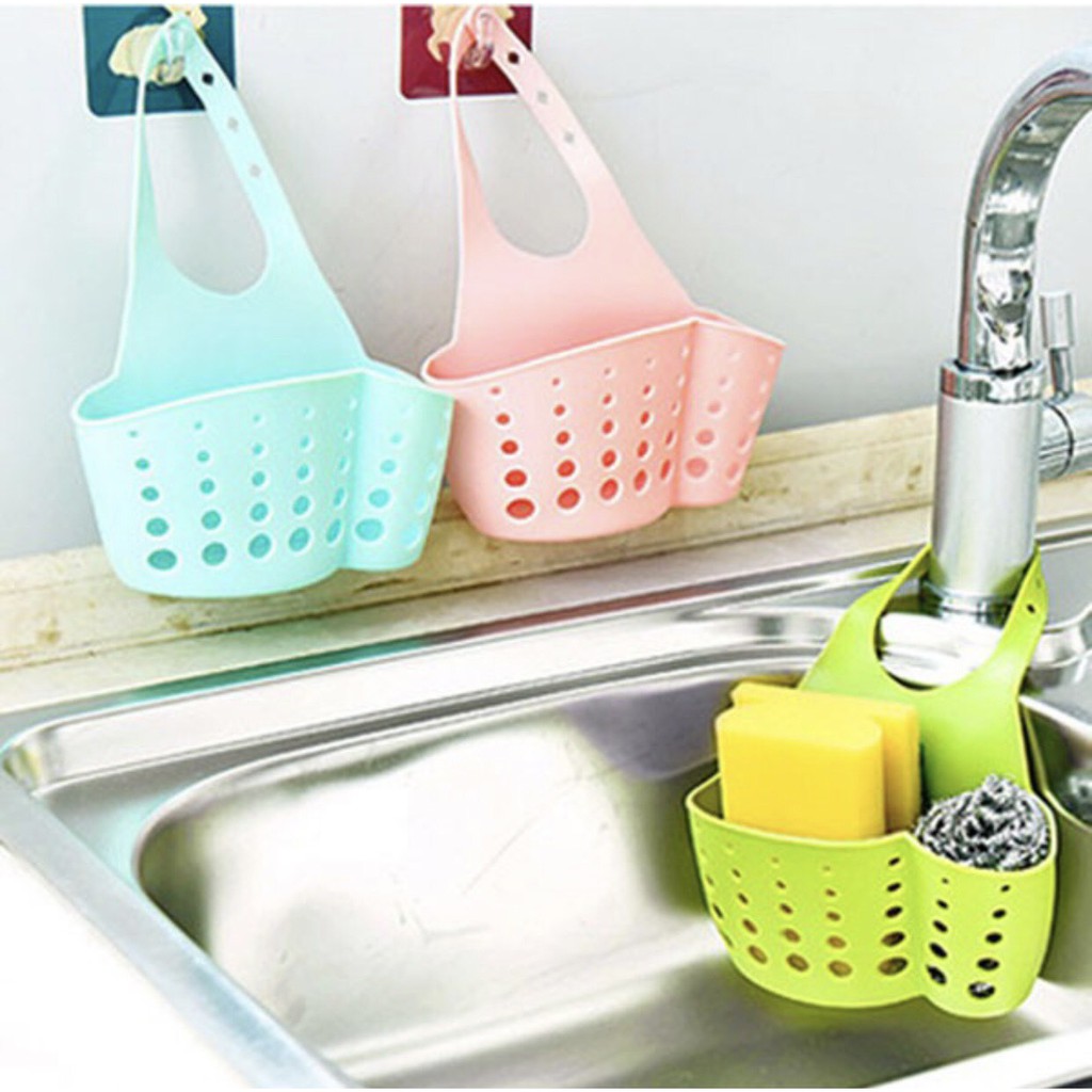 Giỏ Đựng Đa Năng, Giỏ Treo giẻ rửa bát có quai treo