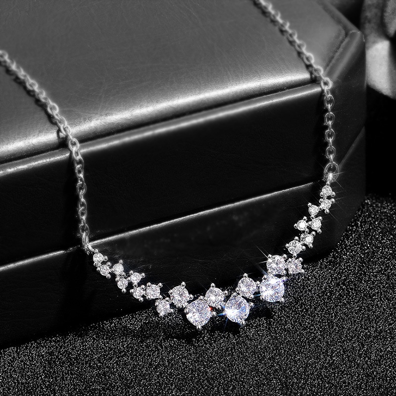 Mới Vòng cổ Nữ Mặt Ngôi Sao Đính Đá Zircon