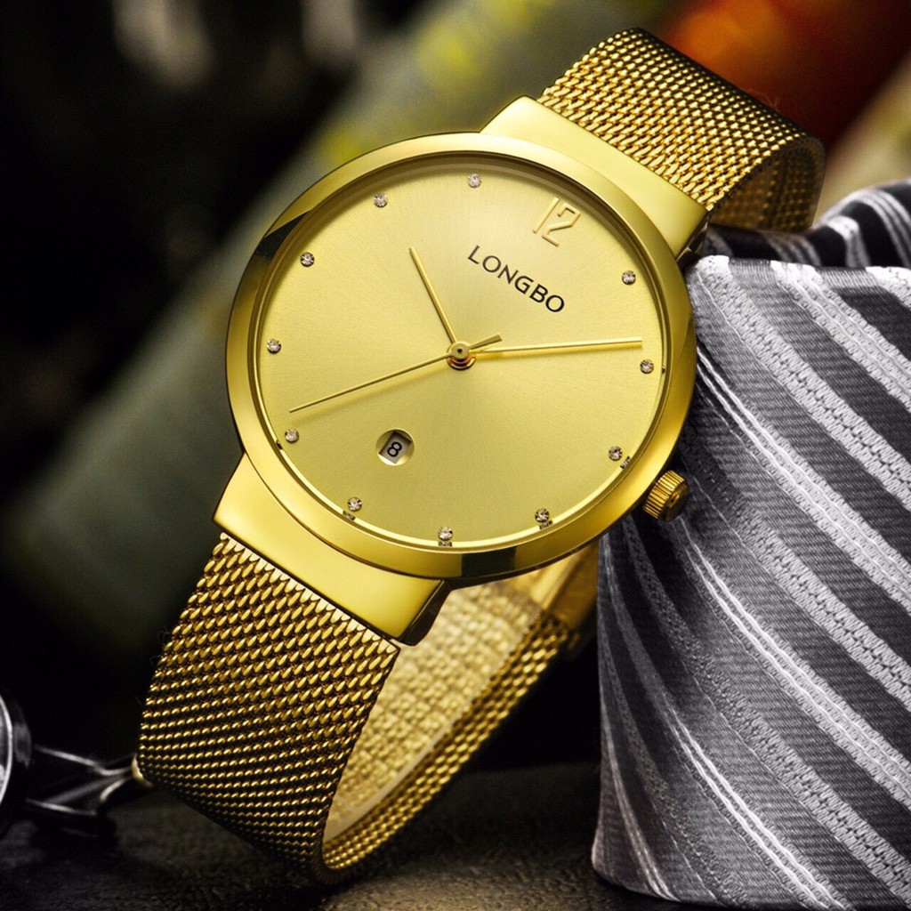 Đồng hồ đôi LONGBO 5081 chính hãng,giá sinh viên (Vàng)