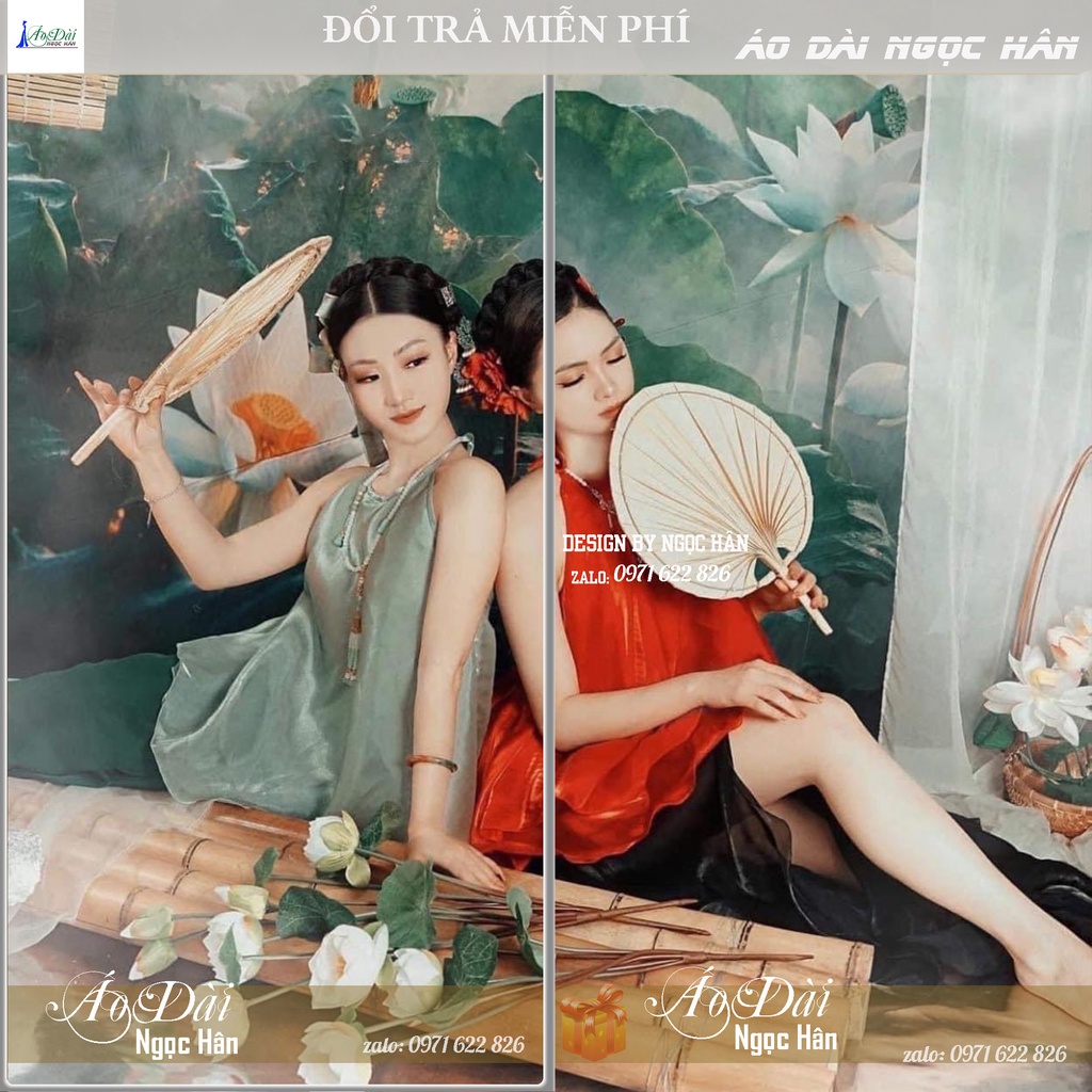 Áo Yếm Chụp Sen Voan Tơ Chụp Sen Đẹp Tặng Kèm Mấn Y06
