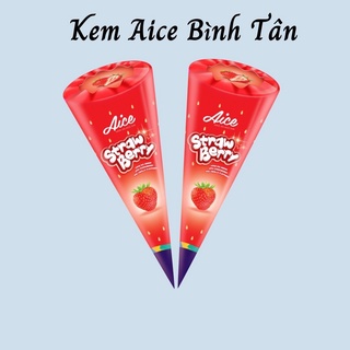 Kem Aice - Ốc quế dâu nhập khẩu trực tiếp từ Indonesia - Thương hiệu kem nổi tiếng ngon giá rẻ - kem Haidilao