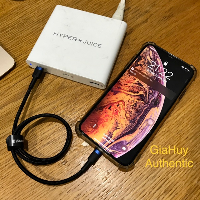 Cáp sạc nhanh iPhone, iPad, AirPods bện nylon BASEUS CATLKLF USB-C ra Lightning Power Delivery 18W dài 50cm