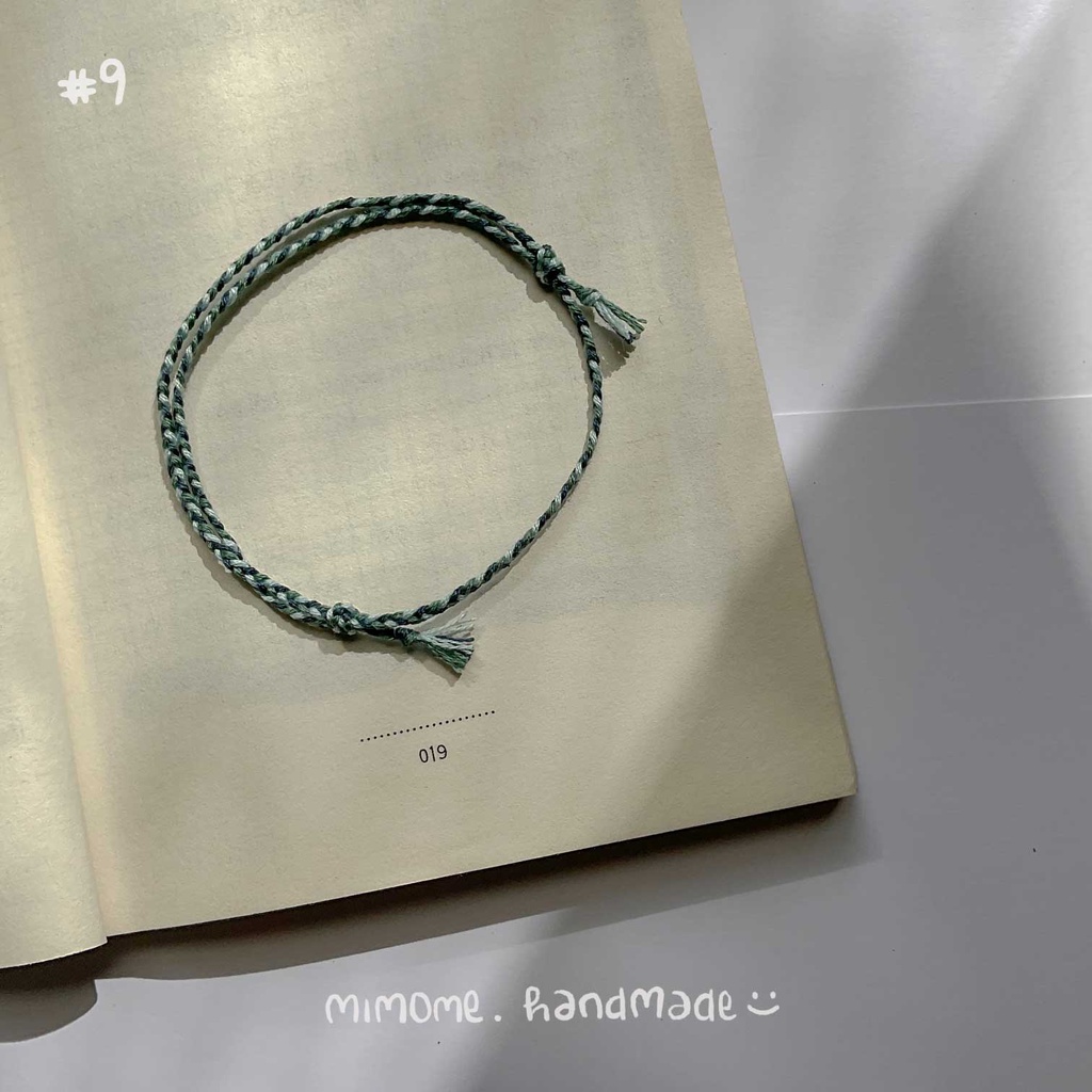 [ BST back to cotton ] Vòng bính chỉ cotton mã màu ở góc trái ảnh