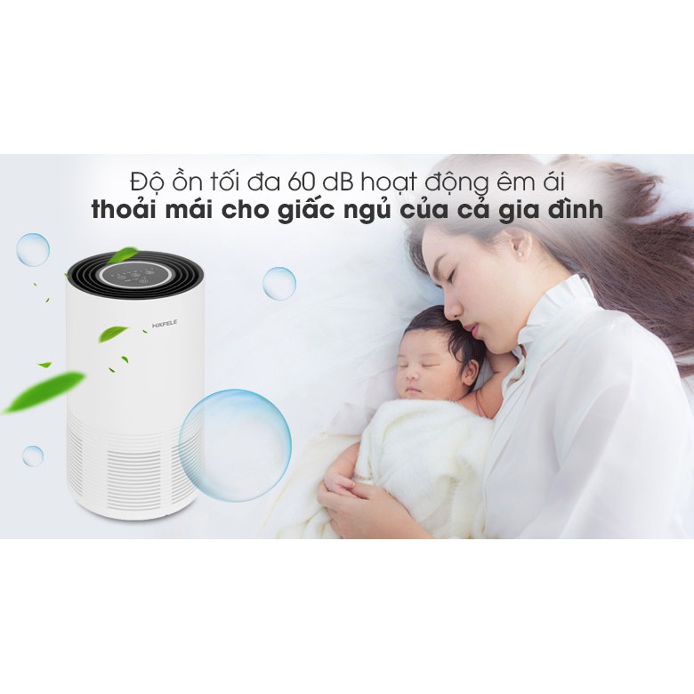 Máy lọc không khí bộ lọc HEPA có diệt khuẩn UV Hafele CF-8116 / 537.82.710 dùng diện tích dưới 25m2 - Hàng chính hãng