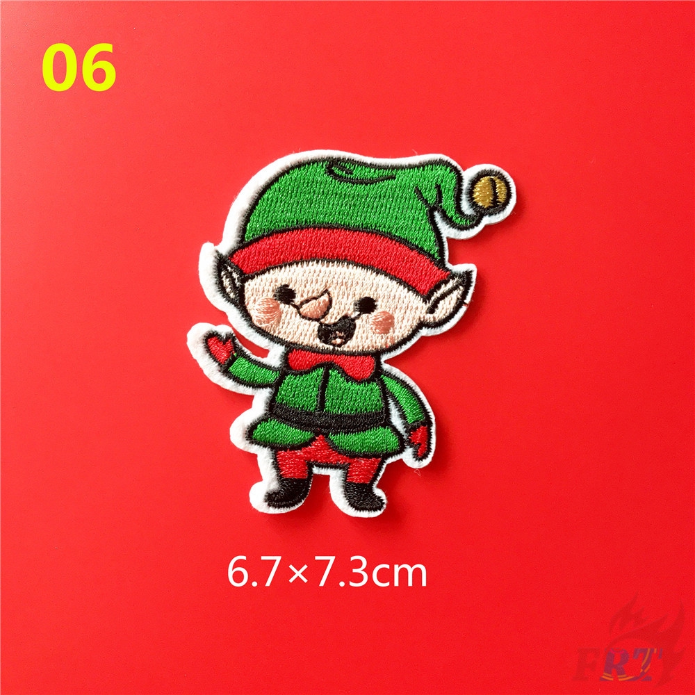 ☸ VSCO - Merry Christmas Patch ☸ 1Pc Xmas Diy Sew On Iron On Badges Patches