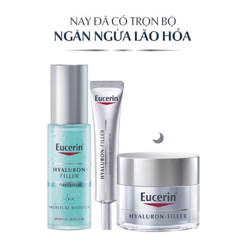 Eucerin Tinh Chất Cấp Ẩm &amp; Ngăn Ngừa Lão Hóa Hyaluron-Filler Moisture Booster (30ml)