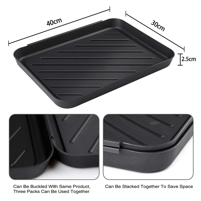 2Pcs Boot Tray Heavy Duty Shoe Mat,Dog or Cat Bowl Mats 15.75 X11.8In