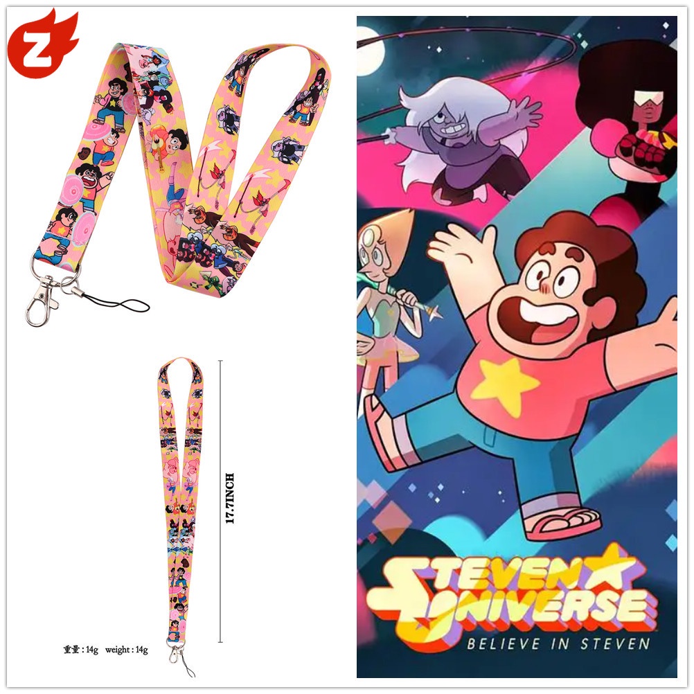 1 Dây Đeo Thẻ ID Họa Tiết Steven Universe Độc Đáo