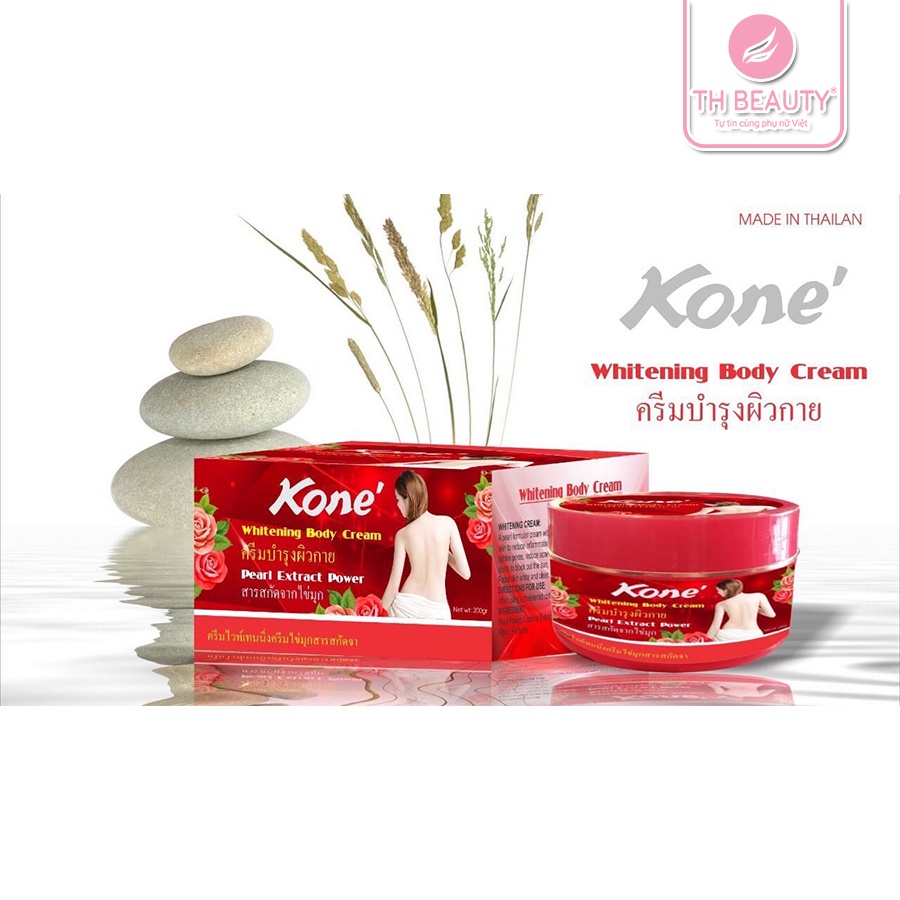 Kem Body Kone Đỏ Thái Lan - Tinh chất hoa hồng dưỡng trắng