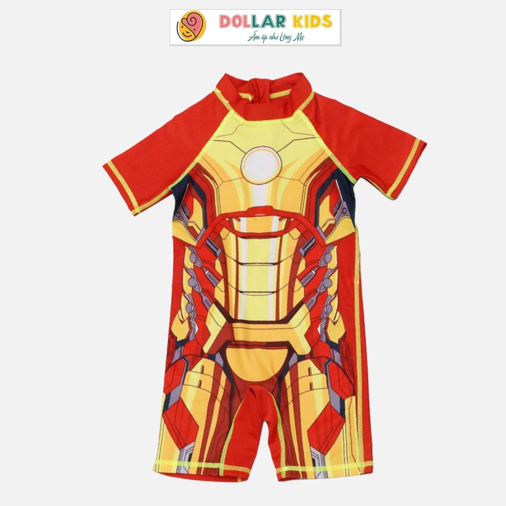 Đồ Bơi Bé Trai Liền Thân Dollar Kids, Bộ Đồ Bơi Bé Trai Siêu Nhân 1 Tuổi Tới Size Đại - DLLIRONMAN