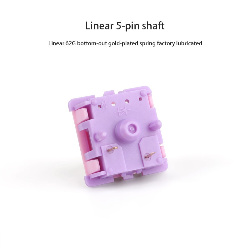 Công Tắc Bàn Phím Cơ 62g 5Pin Macho Linear Axis Dành Cho Máy Chơi Game Thủ Công