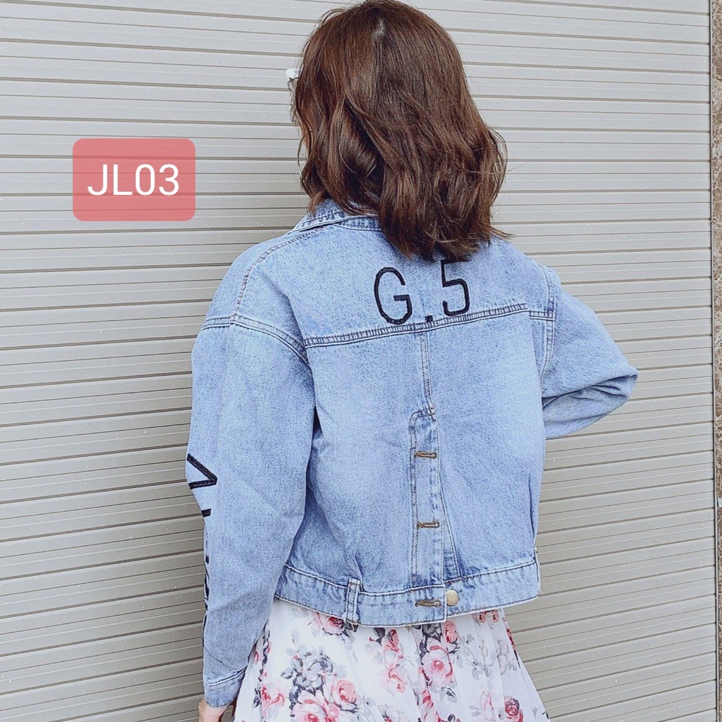 ComBo 5 Áo Khoác Jean Nữ Cao Cấp Áo Khoác Bò Áo Jean Lửng Kiểu Dáng Crotop