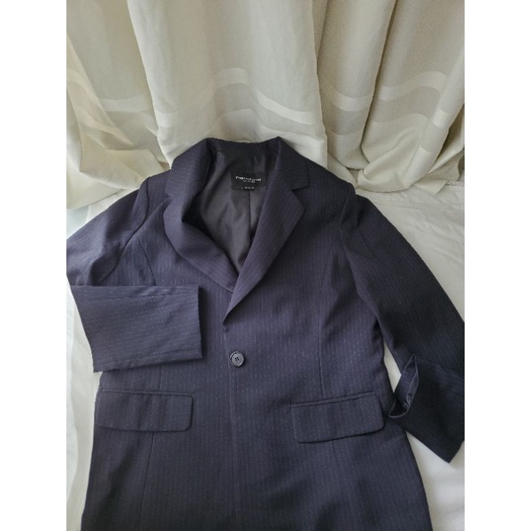 Blazer nhật đen sọc