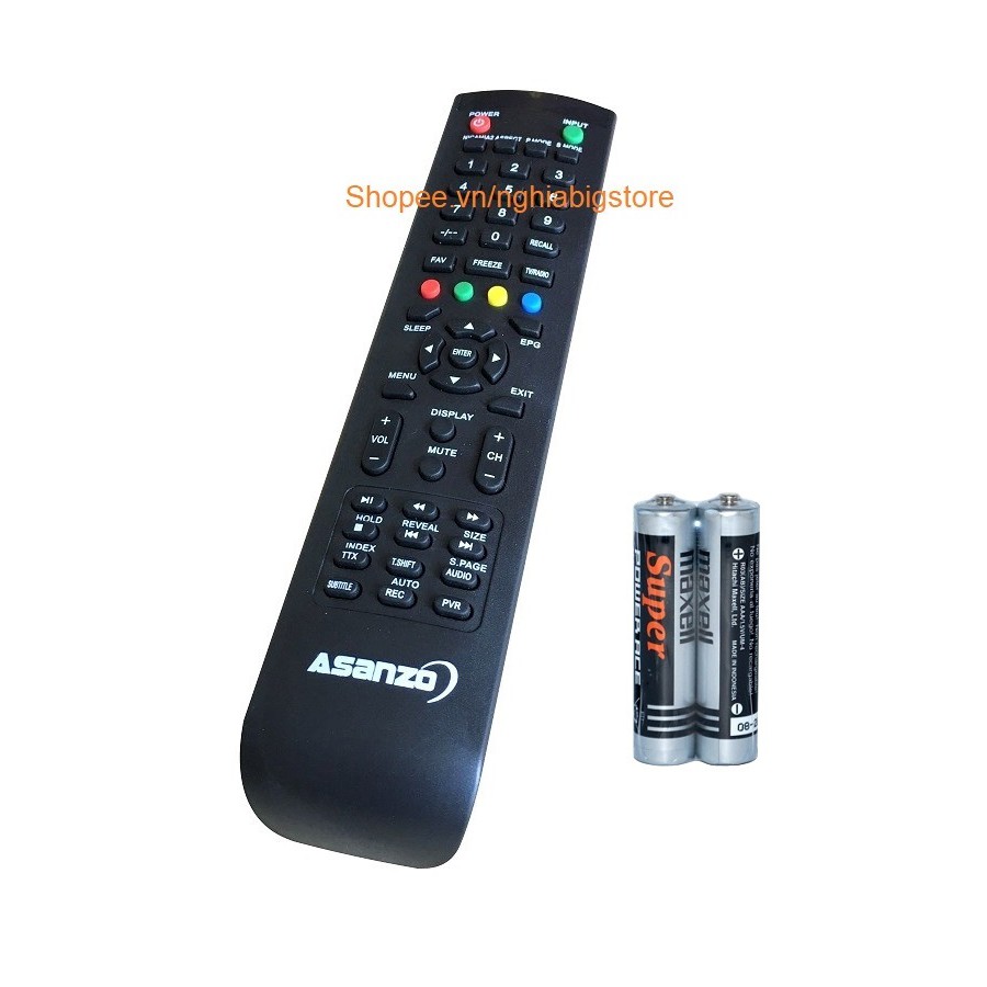 Remote Điều Khiển Tivi ASANZO P Mode, TV LCD, LED