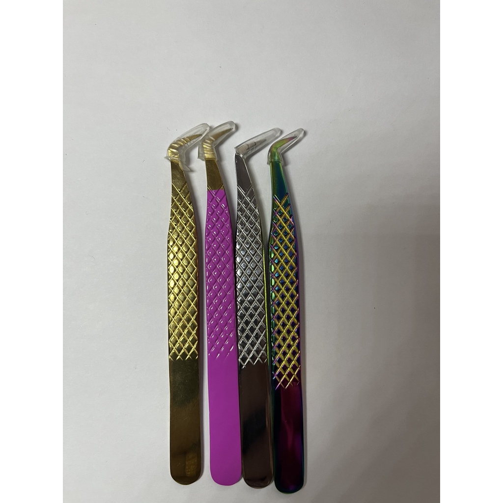 Nhíp gắp VOLUME PAKISTAN phủ nhám nano (MŨI 12mm)dùng nối mi - tạo fan - dụng cụ nối mi