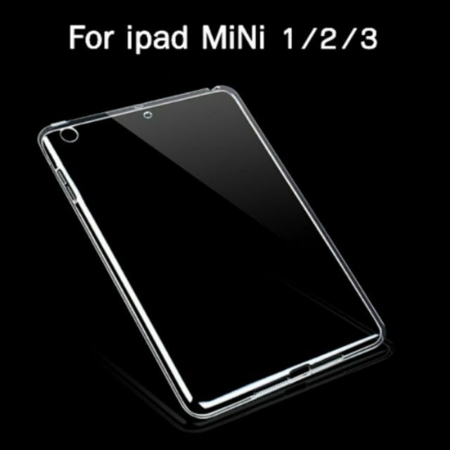 Ốp lưng dẻo Silicon cho ipad mini 1/2/3 (Trong suốt)
