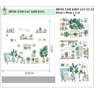 Decal dán tường Không gian xanh số 2